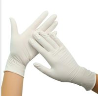 100pcs Einweg-Latexhandschuhe Weiß Non-Slip Laboratory Gummi Latex Schutzhandschuhe Heiße verkaufende Haushalts-Reinigungs-Produkte in stock5155