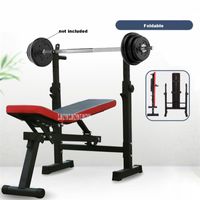Multifunctional Weight Bench Barbell Rack Weightlifting Bed Folding Barbell Lifting Training Bench Bracket Press Frame