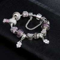 Al por mayor pulseras de Pandora encanto europeo de moda para mujer plata de ley 925 pulseras de cadena de bricolaje de los brazaletes de la joyería con logotipo personalizado