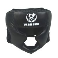 Boxenhelm Protector Fitnessgeräte Kopfbedeckung Faux Leder Praktische Karate Erwachsene Wettbewerb Hauptwächter Kampfkunst