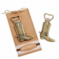 Nowość Projekt Vintage Bronze Alloy Cowboy Boot Shape Otwieracz do butelek Otwieracz Osobowości Bar Kuchnia Narzędzie Sodowane Piwo Butelka Otwieracz