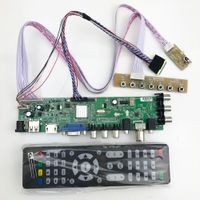 Freeshipping Universal tv board dvb-t2 ds d3663lua support support DVB-T2/T/C russian with lvds cable 40pin 1ch-6 bit 366346