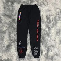 Hombre de moda pantalones de diseñador de moda Astroworld letra impresa para mujer Pantalones de jogging Hip Hop Streetwear Masculino Casual Sweetpants