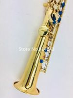 YANAGISAWA SN-981 Nova Chegada Soprano B (B) Saxofone Laca De Ouro B Plano de Alta Qualidade de Bronze Sax com Bocal Frete Grátis