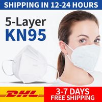 En stock! Masque de visage pliant avec certification qualifiée Masques de visage anti-poussiéreuse en gros rapidement par DHL