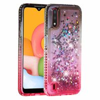 Shining Diamond Liquid Glitter Cases para Samsung Galaxy A01 Dynamic Quicksand Cover forsamsung S20 Ultra SM A21 A51 A71 A81 A91