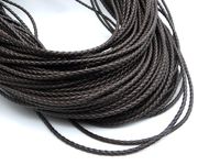 New Arrival 3MM Round Leather Braid Cord DIY For Bracelet Je...