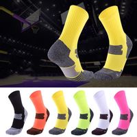 Nuevos calcetines deportivos de diseñador para hombres Elite Entrenamiento de baloncesto Calcetines de baloncesto Toalla de calcetines de fútbol para hombre Toalla gruesa transpirable