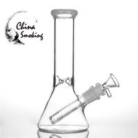 beaker base water pipes hot selling glass bongs ice catcher thickness glass for smoking 8&quot; bongs With 3inch Downstem & Glass Bowl