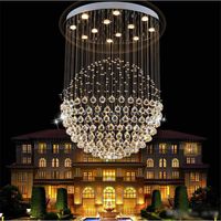 Luxe Modern Kroonluchter Design K9 Crystal Light Hanglamp met 35W LED GU10 Bollen LED Plafondlamp Globe Paardebloem Vorm Lampen