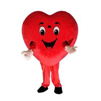 2019 fábrica de corazón rojo caliente amor mascota del traje de la mascota del corazón del AMOR Traje de envío libre puede añadir el logotipo