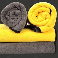 toalha de banho 70 * 140 centímetros toalhas de praia de fibra superfina engrossado dupla face de duas cores coral de veludo grande carro de veludo toalha dois lados limpe toalha