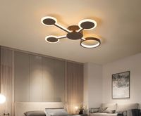 ニューデザイン現代LEDシーリングライトのためのリビングルームの寝室調査室ホームカラーコーヒー仕上げシーリングランプ
