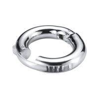 5 tamaños anillo de pene masculino ajustable anillo de pene con soporte de peso anillo de retraso de metal ejercitador de pene camilla vendaje restricción bdsm juguetes sexuales hombres