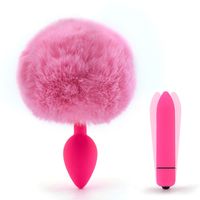 Cola silicona falsa piel anal enchufe sexo juguetes cola juguetes eróticos para mujeres hombres pareja vibrator massager gs09