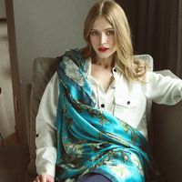 Fashion Silk Sciarpa Donne Designer Van Gogh Pittura a olio Albero Scialli di seta Pashmina Ladies Involucri Scarpe Sciarpe Foulard Nuovo