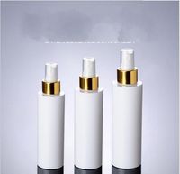 100ml 150ml 200ml bomba de spray blanco contenedores de botellas blancas, botella de spray de plástico blanco vacío para embalaje cosmético envío gratis