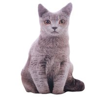 50cm 3Dシミュレーション豪華な猫の枕かわいい猫の柔らかいぬいぐるみ動物クッションソファの装飾漫画のぬいぐるみ子供たちのための子供たちの贈り物