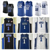 Partihandel NCAA Zion Duke Blue 12 Williamson Basketball Jersey 1 Kyrie Irving College RJ Indiana Hoosiers Romeo White