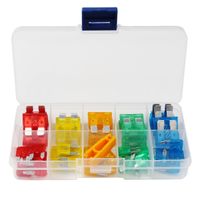 50Pcs for one box Car Auto Standard Mini 5/10/15/20/30A Blade Fuse Kit Motorcycle Boat Truck Automotive Blade Fuse set
