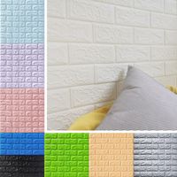 Hot Sale DIY 3D Brick PE Foam Wallpaper PE Wall stickers Pan...