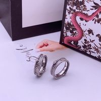 S925 anillo de serpiente de plata esterlina Nuevo Retro masculina espíritu plata tendencia anillo de serpiente de hip-hop y el anillo de pareja de mujeres
