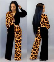 2021 Spring Womens Panelled Rompers Sexy Womens Leopard Prin...