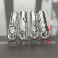Mini 8 mm en verre toncars pour sec Herb tabac Porte-cigarette fumée en verre réutilisable toncars épais verre Pyrex Pipes