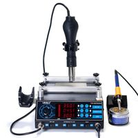 YIHUA 853AAA 220V 3 In 1 Preheating Station Infrared BGA Rework Soldering Station Hot Air Heater 60W Tin Soldering Iron