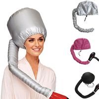 블랙 / 슬리버 / 핑크 휴대용 부드러운 머리카락 건조 캡 조정 가능한 여자 머리 타격 빠른 건조기 모자 홈 미용 살롱 공급 액세서리