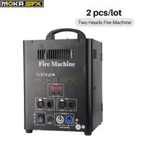 Factory Direct Sale 2 stks / partij Tow Manieren Vlam Machine 2 Kanalen DMX Fire Machine Spray High 3 M Stage Flame Thrower