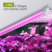 LED تنمو على شكل V-أضواء T8 أنبوب التكامل الطيف الكامل نمو الخفيفة مصنع للنباتات الطبية وبلوم الفاكهة اللون الوردي