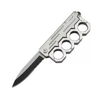 Benchmade edc قابلة للطي سكين المقاوم للصدأ بليد عادي الألومنيوم مقبض في التخييم بقاء أدوات الدفاع الذاتي التكتيكية سكاكين الصيد