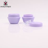 20st / lot 5g / 5ml kosmetiska burkar för ansiktsprodukter, PP plast-svampbehållare