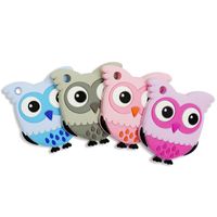 Simpatico gufo di silicone teether food golf owl giocattoli per bambini teether masticato senteno collana infermiera regalo per bambini