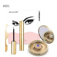 ibcccndc Golden Magnetic Liquid Eyeliner +Magnetic False Eyelashes +Tweezer Sets Waterproof Long Lasting Eyeliner False Eyelashes B