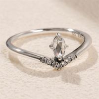 2019 Nouvel Hiver 100% 925 Sterling Silver European Pandora Bijoux Classique Wish Ring Bague À La Mode De Charme