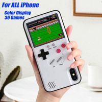 Case de teléfono suave de AmeBoy para iPhone 13 12 XR XS MAX Color Display 36 Capaz de consola de juegos clásicos para iPhone 7 8Plus