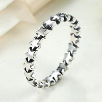 2020 HOT SALE Silver 925 Star Ring For Women Wedding 925 Sterling Silver Stackable Finger Ring Jewelry
