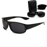 Hombres y mujeres gafas de sol deportivas plegables portátiles Diseñador de la marca Moda Anteojos al aire libre Conducción deportiva Gafas de sol deportivas con estuche