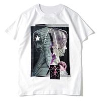 Mens StylistT shirt Homens Mulheres Casual Preto Branco Verão camiseta Moda Hip Hop Streetwear manga curta Tamanho S-XXL