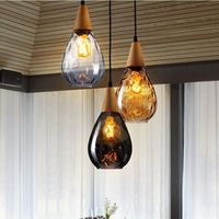 Современный стеклянный ламвянка подвесной лампа кухонный крепеж светильник светильник Nordic Light Chaenglamp для гостиной