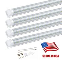 Azione negli Stati Uniti SMD 2835 T8 a forma di V del tubo del LED integrato Linea Bar luce 4ft 5 piedi 6 piedi 8ft 85-265V ha condotto i tubi di fissaggio