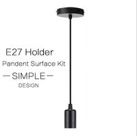 E27 Подвеска Простой дизайн с Lamp Holder фитинга Аксессуары Kit Набор для E27 / E26 Винтовой лампочка