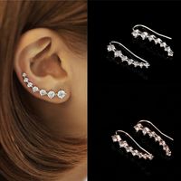 2019 Shiny Crystal Dipper Shape Earrings for Women Rhinestone Small Stud Earrings Party Charm Daily Life Fashion Jewelry Brincos