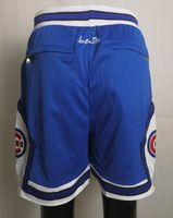 New Shorts Team Shorts Vintage Baseball Shorts Reißverschluss-Tasche Laufende Kleidung Startseite Blaue Farbe gerade getan Größe S-XXL