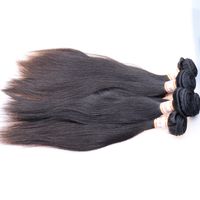 2017 nouvelle arrivée malaisienne cheveux raides épaisse péruvienne brésilienne malaisienne cheveux raides 5 faisceaux Maylasian cheveux Weave Bundles
