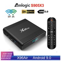 X96 Air Amlogic S905X3 Android 9.0 TV Box 4GB 32GB 2.4G + 5.0G WIFI VS X96 Mini TX3 Mini