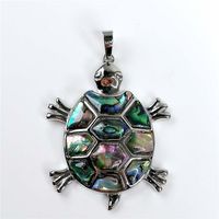 Ocean Themed Jewellery Paua Abalone Shell Turtle Pendant Bea...