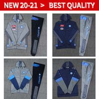 20 21 Napoli Soccer Jacket Training Suit 2020 Naples Football Jerseys Tracksuit Mertens Koulibaly Insigne Jacket Long Zipper Veste Sportswear Set